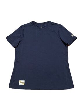 Tracksmith Session Short Sleeve Tee Shirt in Twilight Navy, Women’s size Small
